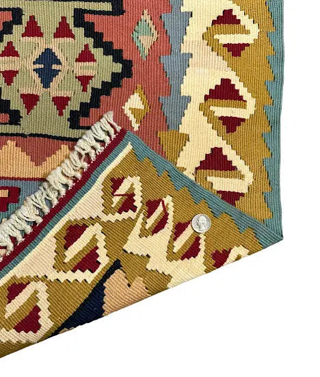 Handmade Vintage Wool Rug Turkish Anatolian Tribal Design Multicolor 2'6 x 3'8 - I Got Rugs Handmade Vintage Wool Rug Turkish Anatolian Tribal Design Multicolor 2'6 x 3'8 I Got Rugs Handmade Vintage I Got Rugs  160.00