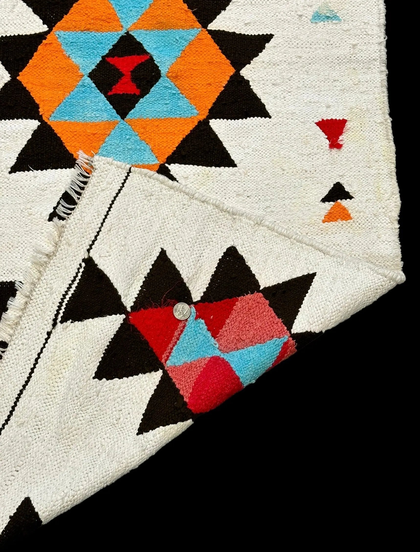 Handmade Vintage Wool Rug Turkish Kilim Colorful Tribal Design 2'6 x 5'4 I Got Rugs