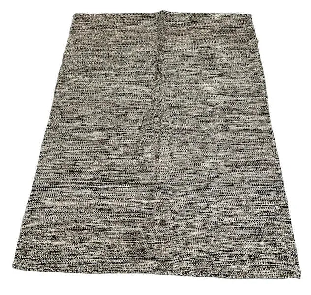 Handmade Vintage Wool Rug Turkish Kilim Gray Oriental Design 4'4 x 6'2 I Got Rugs