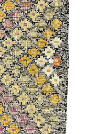 Handmade Vintage Wool Rug Turkish Kilim Multicolor Diamond Design 5'11 x 7'8 - I Got Rugs Handmade Vintage Wool Rug Turkish Kilim Multicolor Diamond Design 5'11 x 7'8 I Got Rugs Handmade Vintage I Got Rugs  1250.00