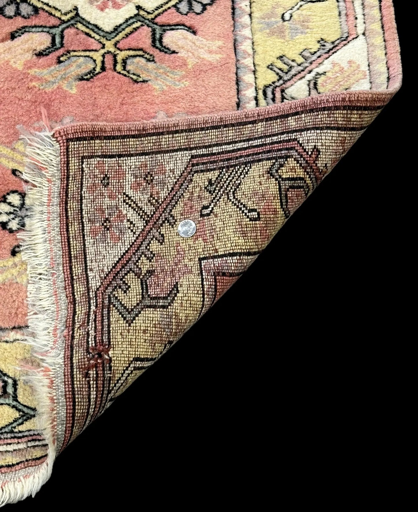 Handmade Vintage Wool Rug Turkish Oushak Design in Light Colors 2'8 x 4'4 I Got Rugs Handmade Vintage Wool Rug Turkish Oushak Design in Light Colors 2'8 x 4'4 I Got Rugs Handmade Vintage I Got Rugs