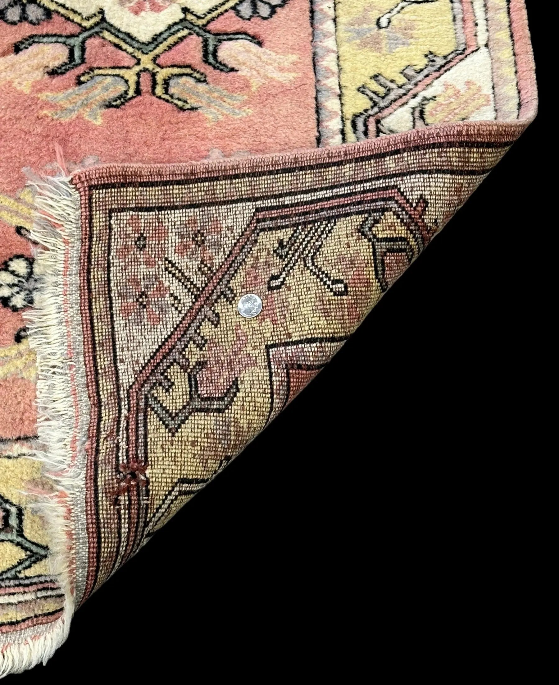 Handmade Vintage Wool Rug Turkish Oushak Design in Light Colors 2'8 x 4'4 I Got Rugs Handmade Vintage Wool Rug Turkish Oushak Design in Light Colors 2'8 x 4'4 I Got Rugs Handmade Vintage I Got Rugs