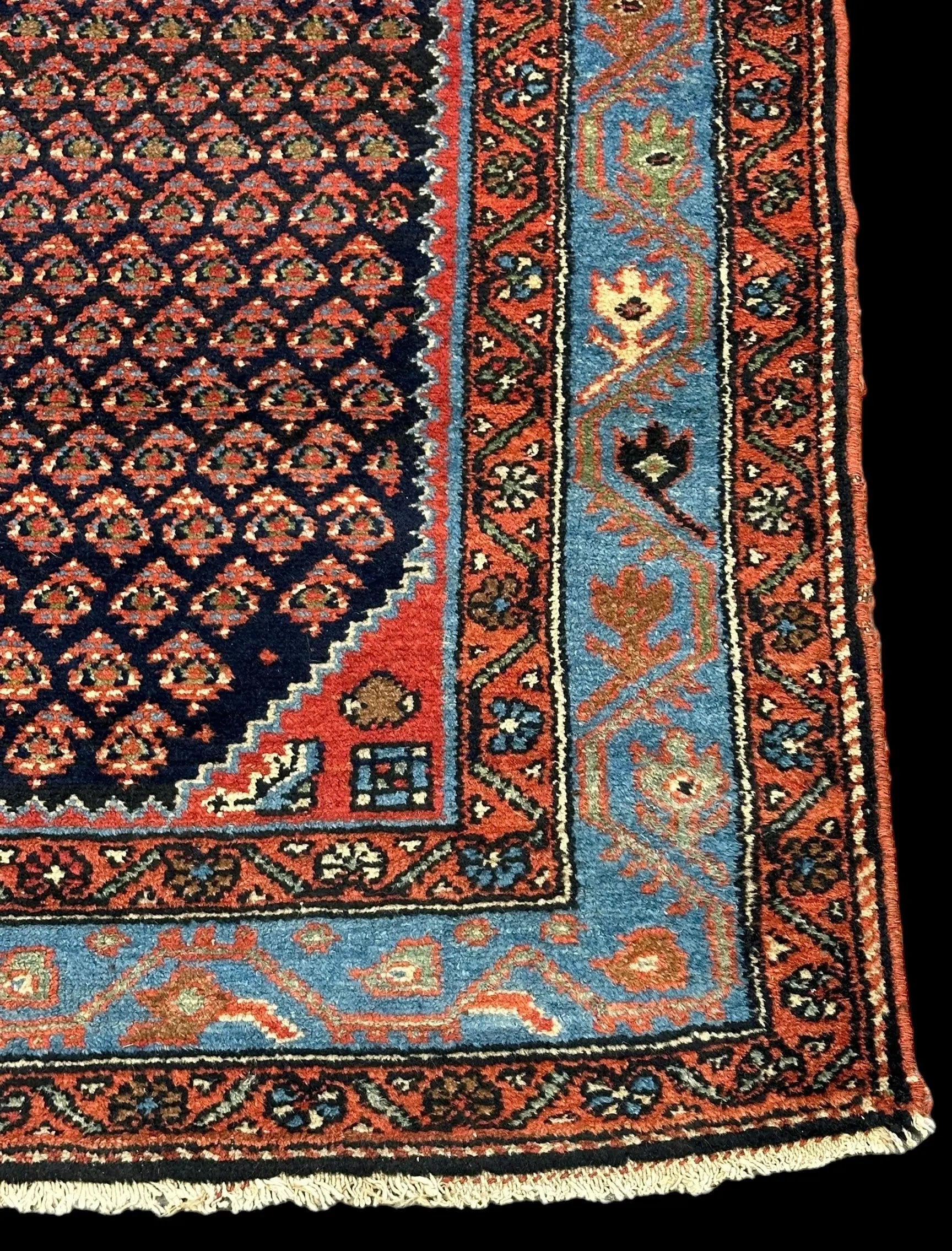 Handmade Vintage Wool Rug Unique Persian Bidjar Design in Bold Colors 3'5 x 6'8 I Got Rugs Handmade Vintage Wool Rug Unique Persian Bidjar Design in Bold Colors 3'5 x 6'8 I Got Rugs Handmade Vintage I Got Rugs
