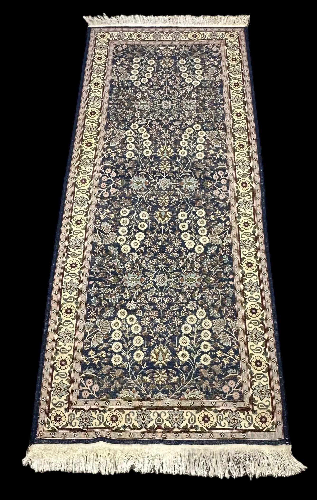 Handmade Vintage Wool Runner Rug Persian Floral Pattern Navy Blue 2'9 x 5'8 I Got Rugs Handmade Vintage Wool Runner Rug Persian Floral Pattern Navy Blue 2'9 x 5'8 I Got Rugs Handmade Vintage I Got Rugs