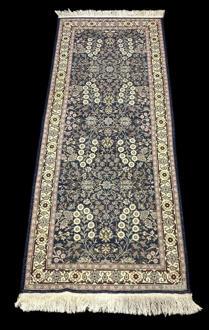 Handmade Vintage Wool Runner Rug Persian Floral Pattern Navy Blue 2'9 x 5'8 I Got Rugs Handmade Vintage Wool Runner Rug Persian Floral Pattern Navy Blue 2'9 x 5'8 I Got Rugs Handmade Vintage I Got Rugs