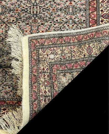 Handmade Vintage Wool Runner Rug Stunning Pink Turkish Floral Pattern 3'4 x 9'5 I Got Rugs