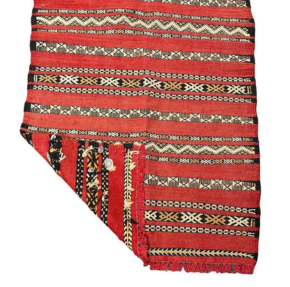 Handmade Vintage Rug Moroccan Wool Rug Red/Multicolor Tribal 2'1 x 4'4 I Got Rugs