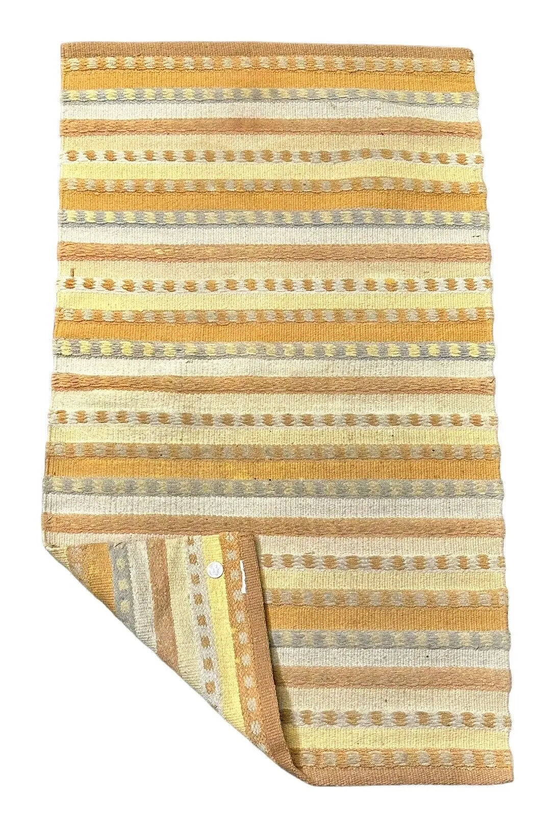 Hand-Woven Afghan Kilim Wool Rug Multicolor/ Striped Design 2'4 x 5'2 I Got Rugs