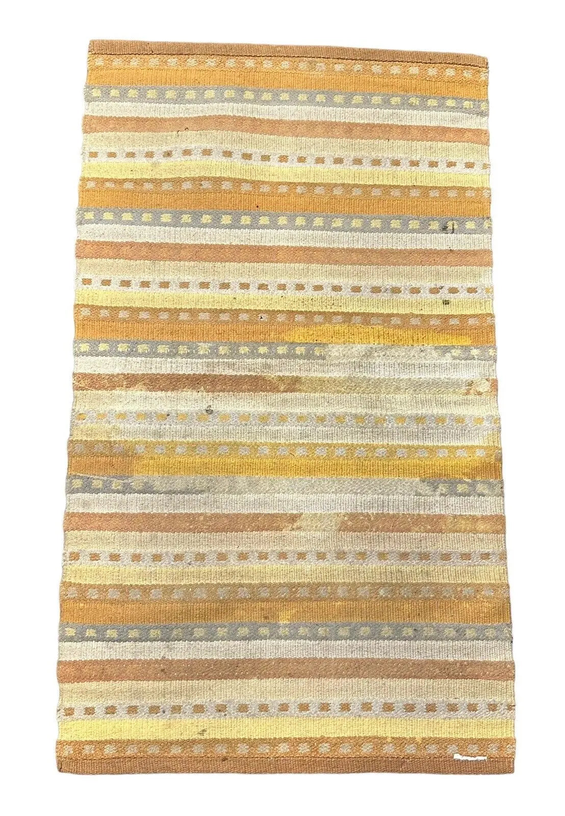 Hand-Woven Afghan Kilim Wool Rug Multicolor/ Striped Design 2'4 x 5'2 I Got Rugs
