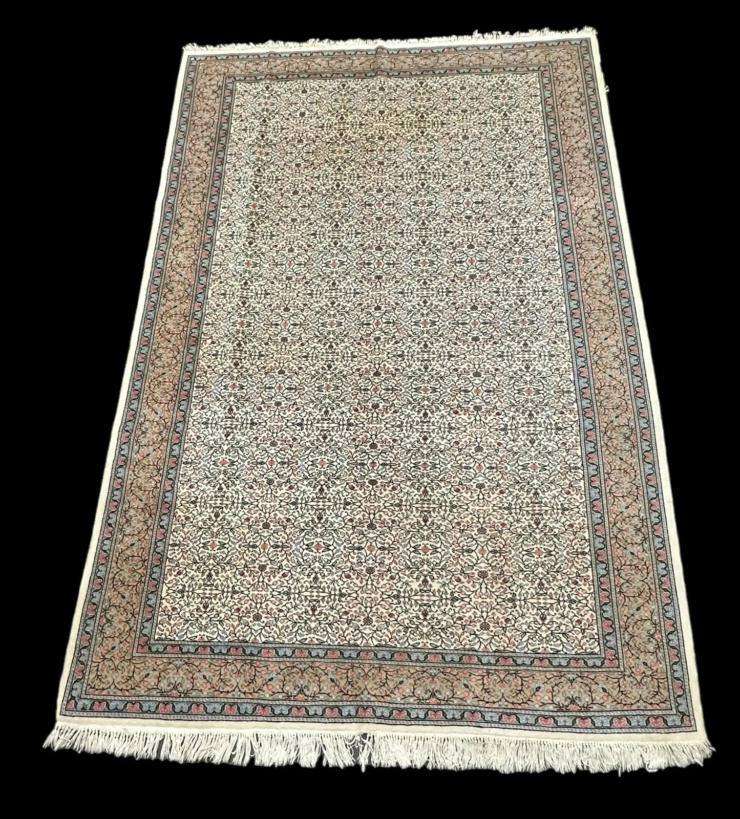 Unique Handmade Vintage Wool Rug Colorful Turkish Oriental Design 6'6 x 10' I Got Rugs