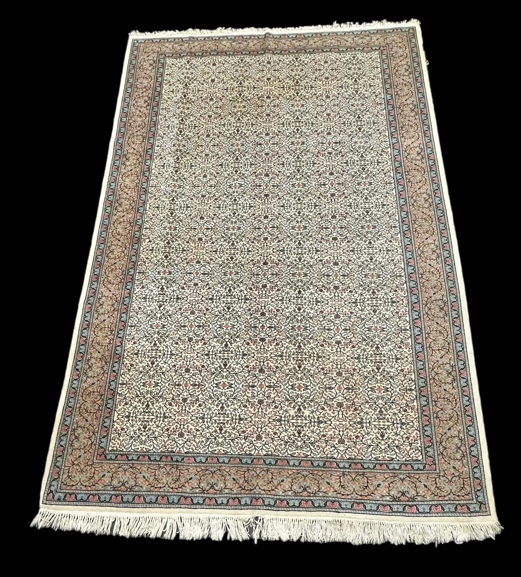Unique Handmade Vintage Wool Rug Colorful Turkish Oriental Design 6'6 x 10' I Got Rugs