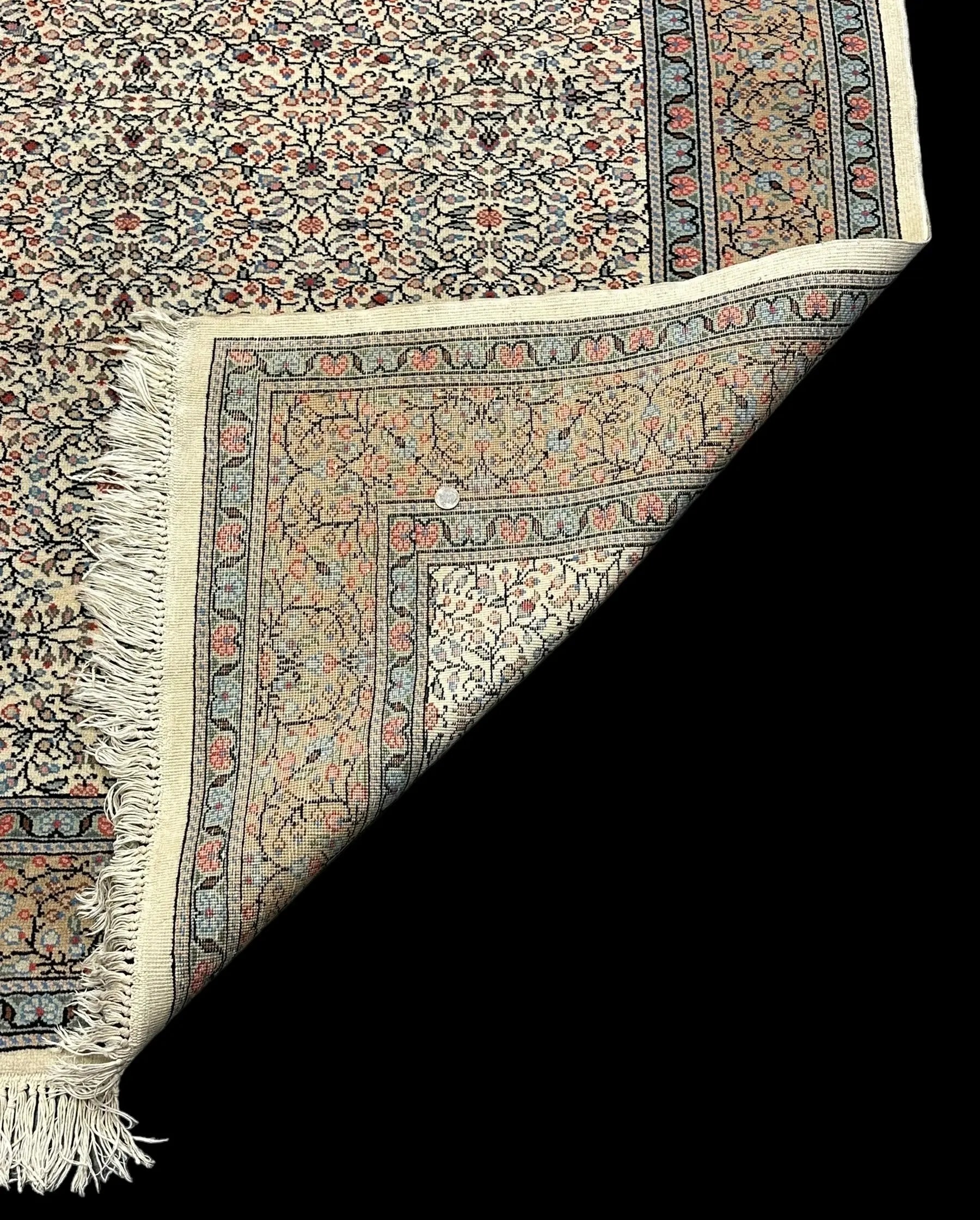 Unique Handmade Vintage Wool Rug Colorful Turkish Oriental Design 6'6 x 10' I Got Rugs