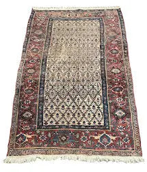 Vintage Hand-Knotted Persian Wool Rug Red Oriental Pattern 4'6 x 6'11 I Got Rugs