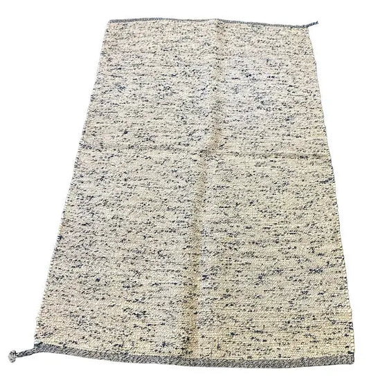 Vintage Hand-Knotted Thick Wool Rug Moroccan Kilim 4'4 x 6'10 I Got Rugs
