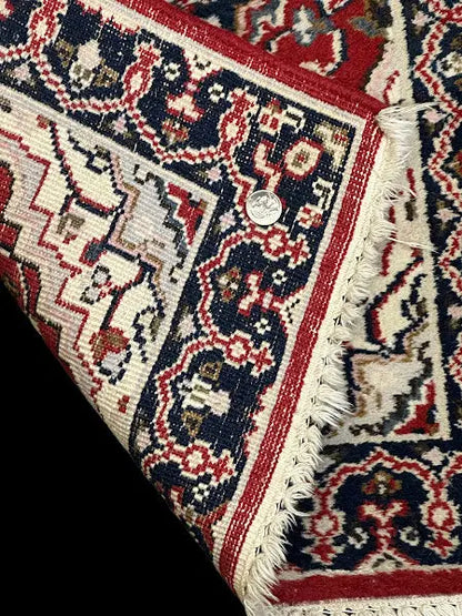 Vintage Hand-Knotted Wool Rug Persian Oriental Pattern Colorful 2' x 2'11 I Got Rugs