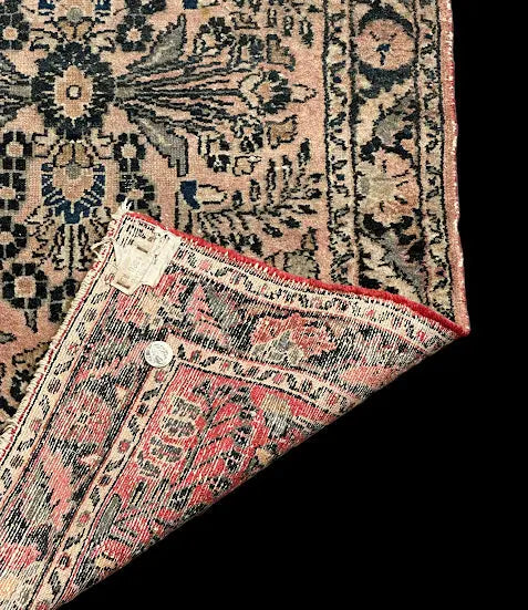 Vintage Hand-Knotted Wool Rug Stunning Pink Persian Floral Pattern 2'4 x 3'11 I Got Rugs
