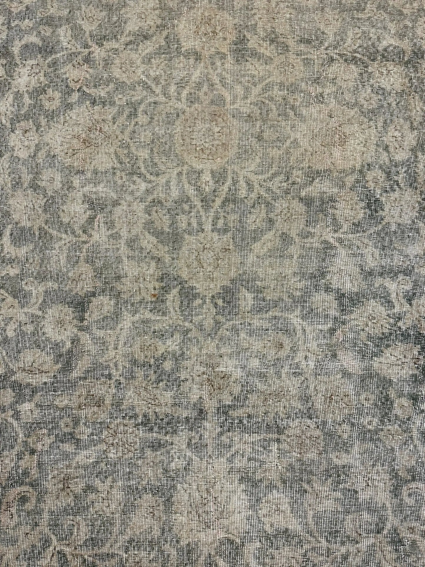 Vintage Handmade Wool Rug Persian Tabriz Floral Design Muted Colors 6'4 x 10'4 I Got Rugs