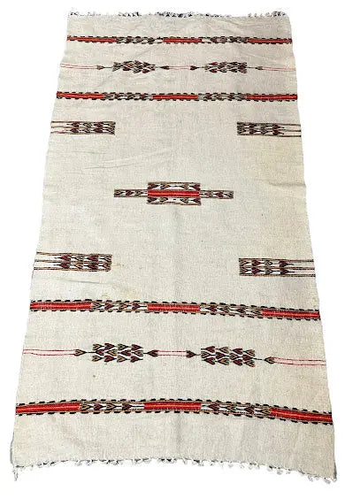 Vintage Tribal Berbere Moroccan Kilim Rug 2'9 x 5'1 - I Got Rugs Vintage Tribal Berbere Moroccan Kilim Rug 2'9 x 5'1 I Got Rugs Handmade Vintage I Got Rugs  170.00